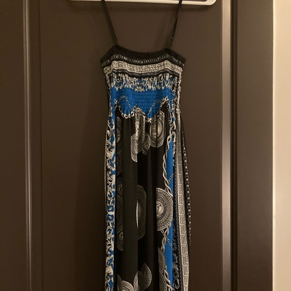 Blue and black boutique maxi dress - Picture 5 of 7